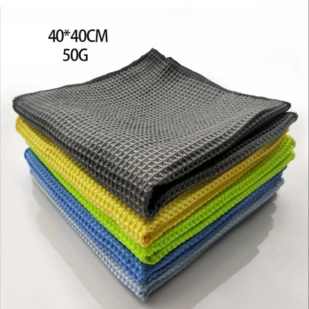 RoyalDrive Glass Waffle 40 | Professzionális Üvegtisztító Mikroszálas Kendő 40×40 cm